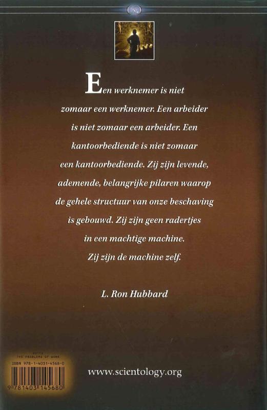 Achterkant van De Problemen van de Werkende Mens