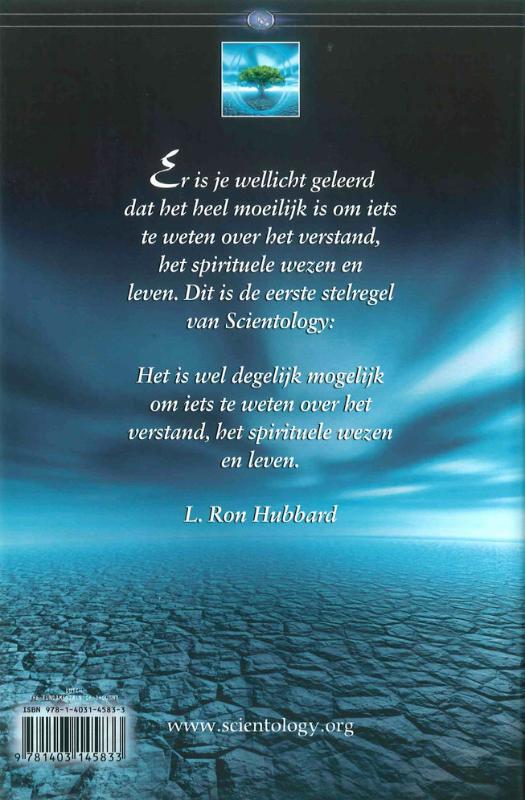 Achterkant van Scientology de Grondbeginselen van het Denken