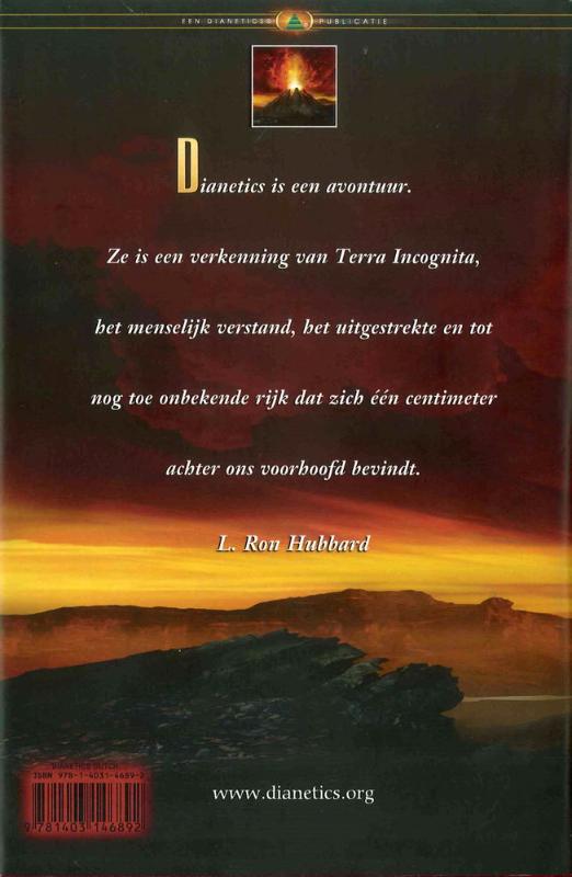 Achterkant van Dianetics