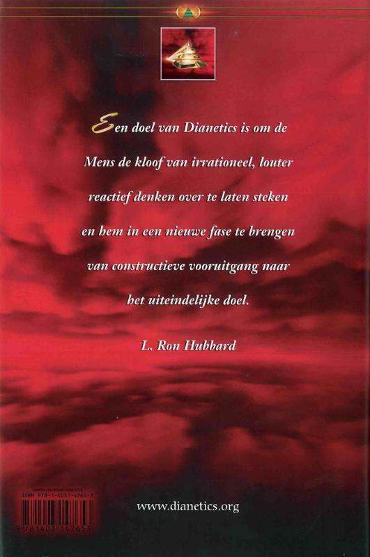 Achterkant van Dianetics de Oorspronkelijke These