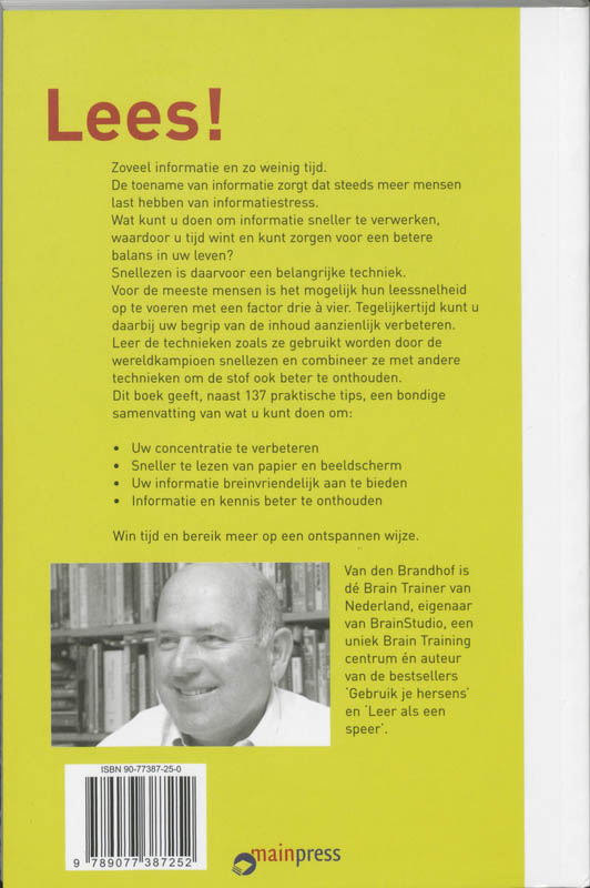 Achterkant van Lees!