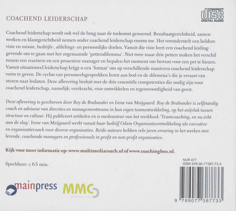 Achterkant van Coachend leiderschap