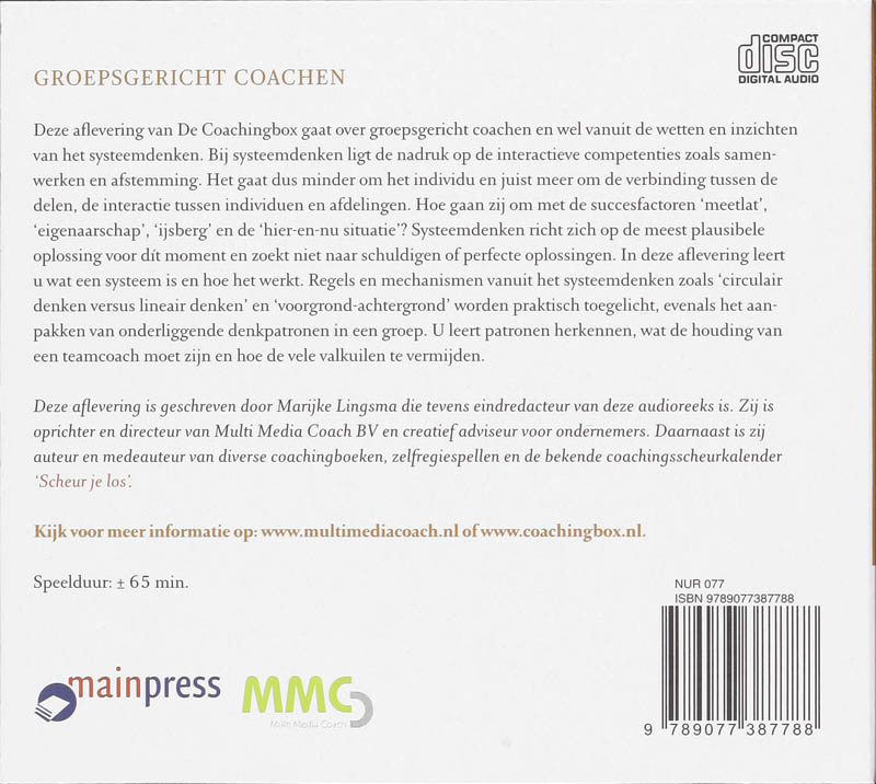 Achterkant van Groepsgericht coachen