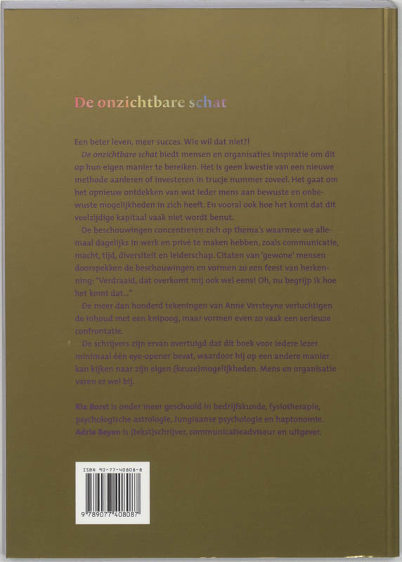 Achterkant van De onzichtbare schat