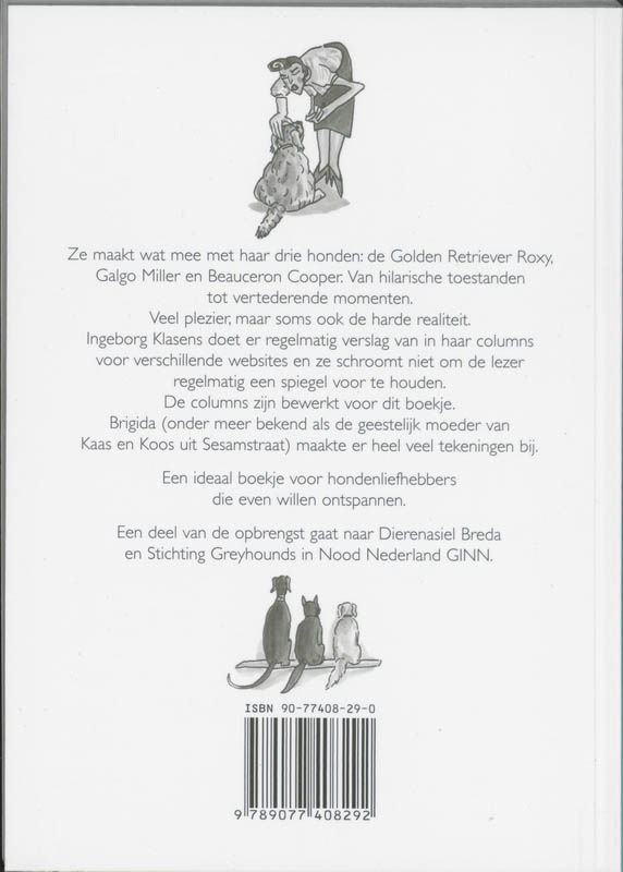 Achterkant van Even hondspannen