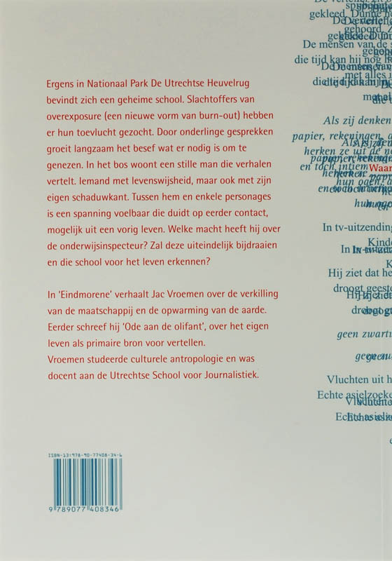 Achterkant van Eindmorene