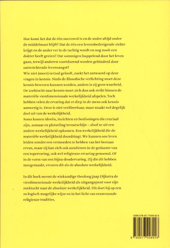 Achterkant van De absolute werkelijkheid