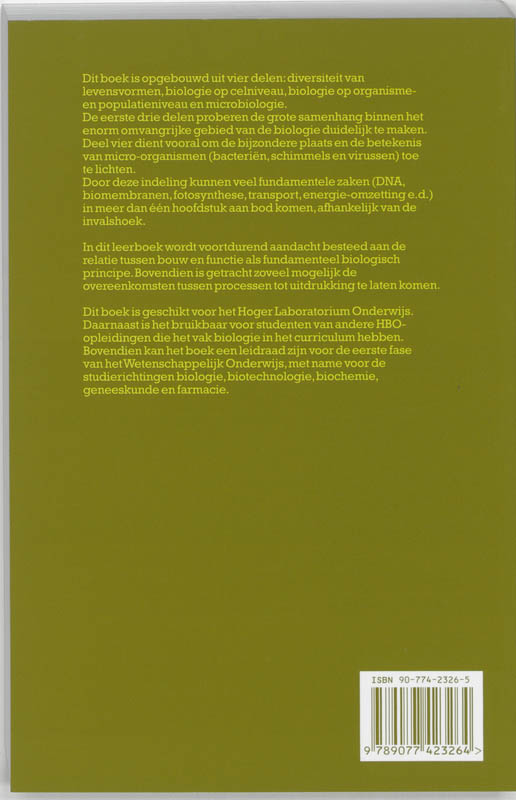 Achterkant van Fundamentele biologie