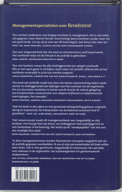 Achterkant van Resultaten!