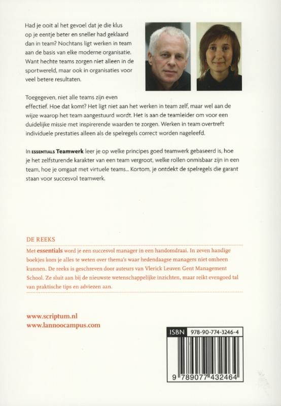 Achterkant van Teamwerk