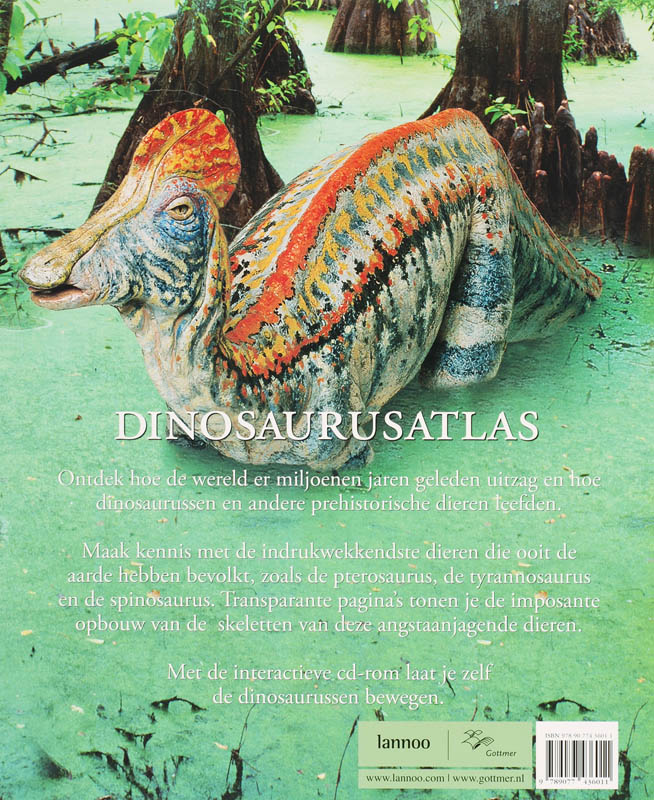 Achterkant van Dinosaurusatlas