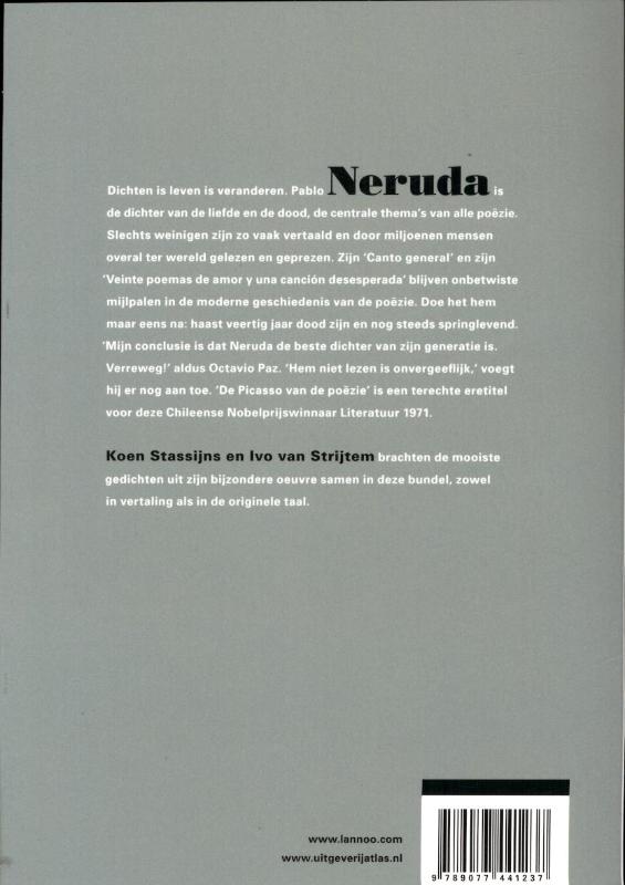 Achterkant van De mooiste van Pablo Neruda