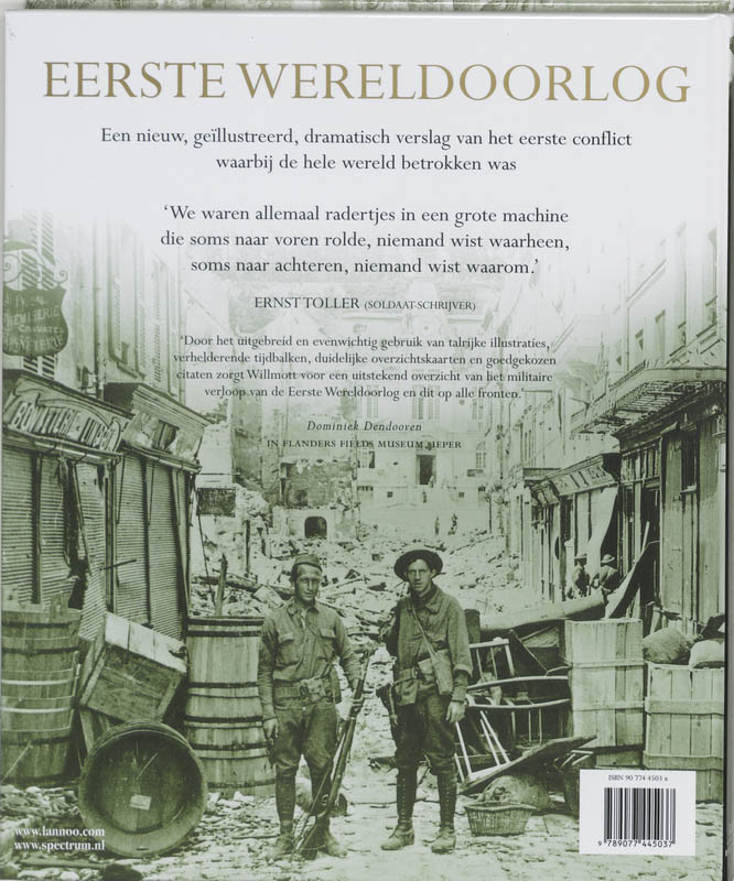 Achterkant van Eerste Wereldoorlog