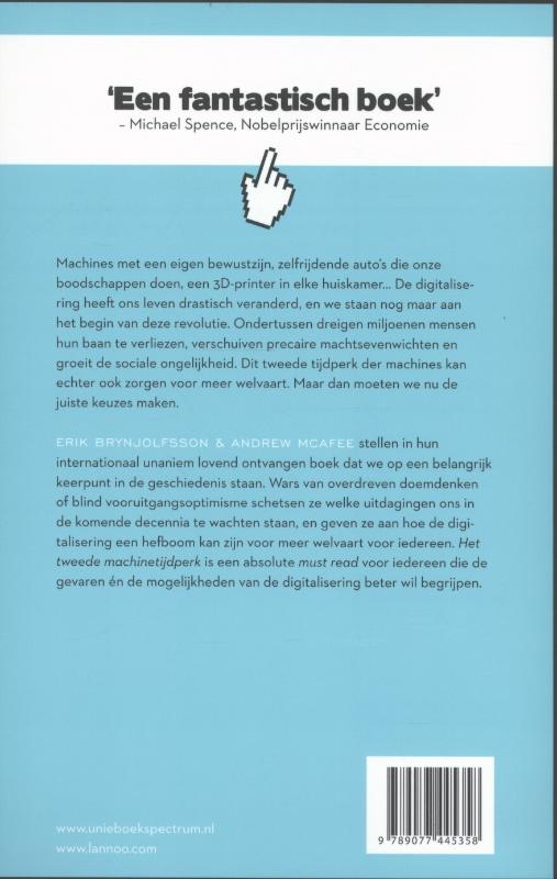 Achterkant van Het tweede machinetijdperk