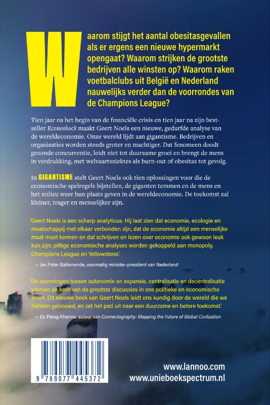 Achterkant van Gigantisme