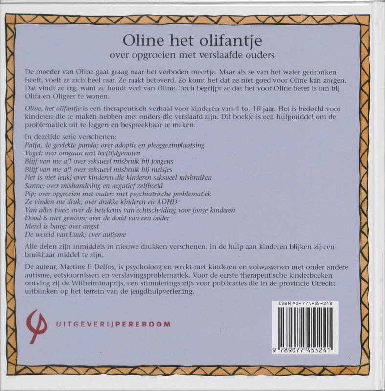 Achterkant van Oline het olifantje