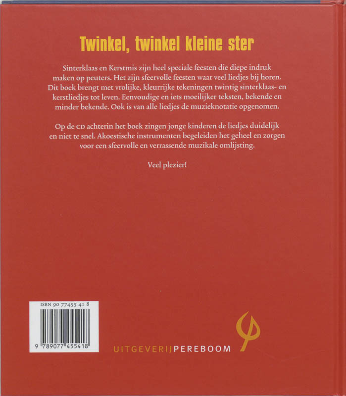 Achterkant van Twinkel, twinkel kleine ster