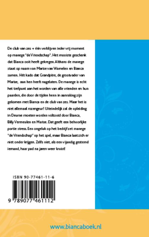 Achterkant van Bianca en haar paardenliefde
