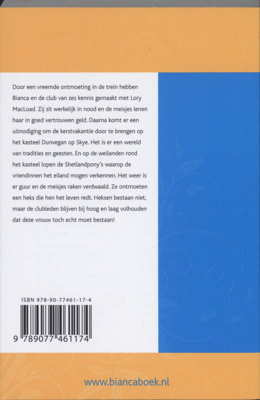 Achterkant van Bianca en de Shetlanders