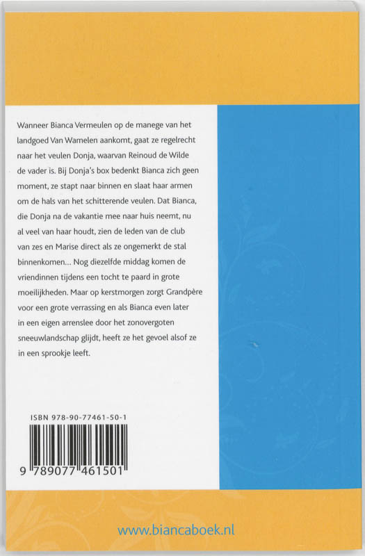 Achterkant van Bianca in de arrenslee