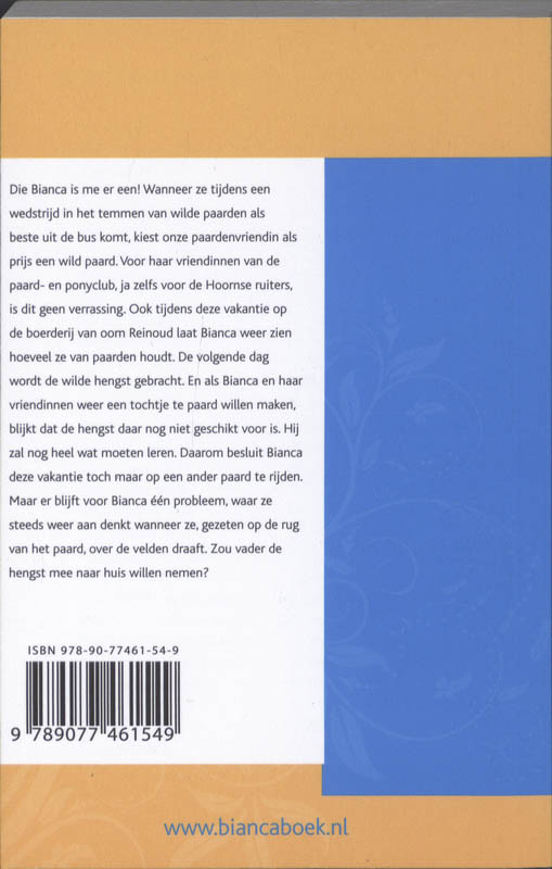 Achterkant van Bianca wint een paard