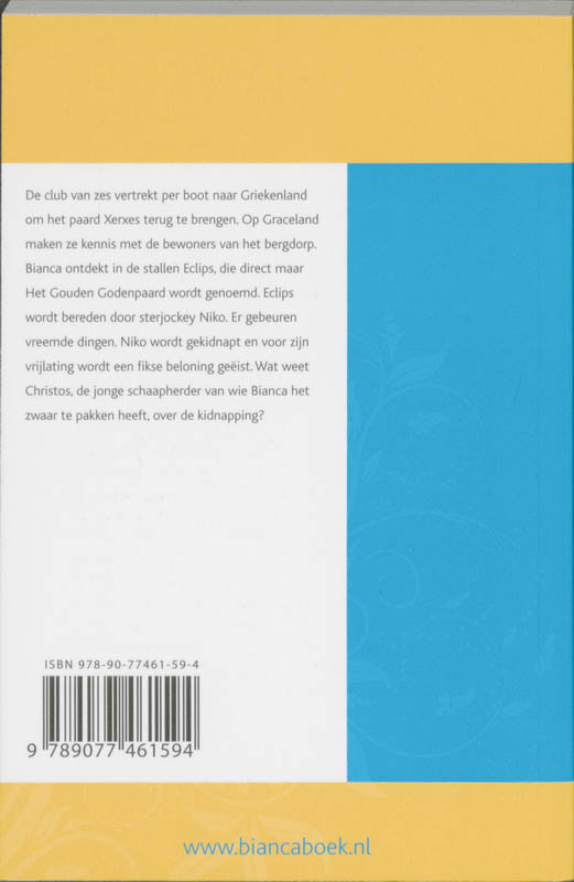 Achterkant van Bianca en het Gouden Godenpaard