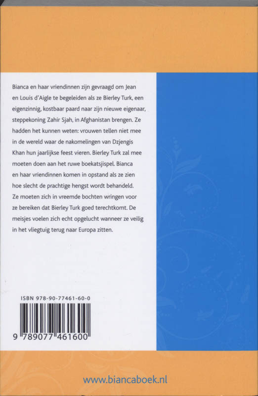 Achterkant van Bianca op de hoogvlakte