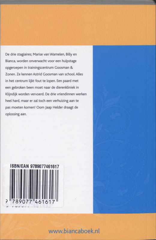 Achterkant van Bianca en de zieke hengst
