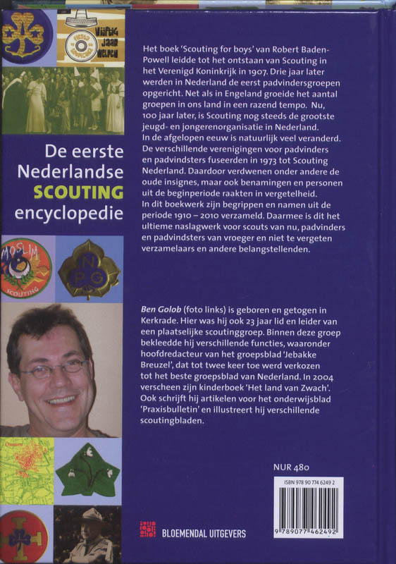 Achterkant van De eerste Nederlandse Scoutingencyclopedie