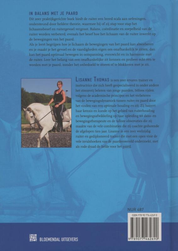 Achterkant van In balans met je paard
