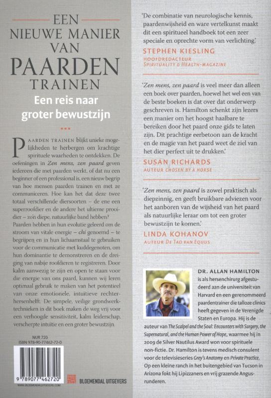 Achterkant van Zen mens Zen paard