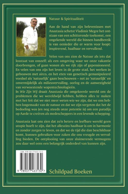 Achterkant van Wie zijn wij