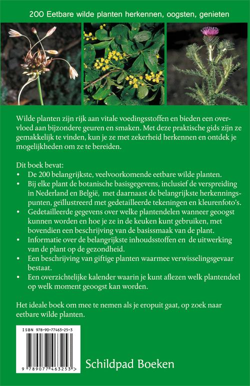 Achterkant van Eetbare wilde planten, 200 soorten herkennen en gebruiken