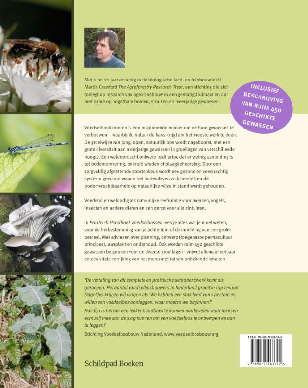 Achterkant van Praktisch Handboek Voedselbossen