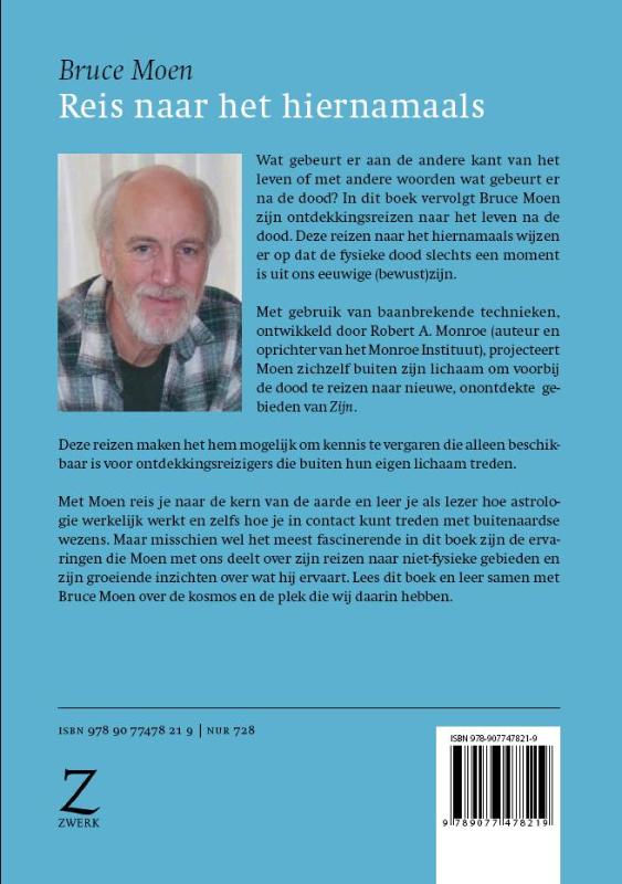 Achterkant van Reis naar het hiernamaals