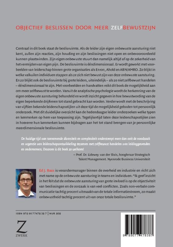 Achterkant van Zelfbewust Leiderschap