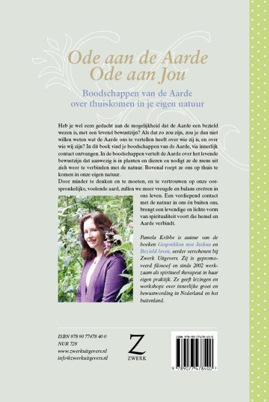 Achterkant van Ode aan de aarde, ode aan jou