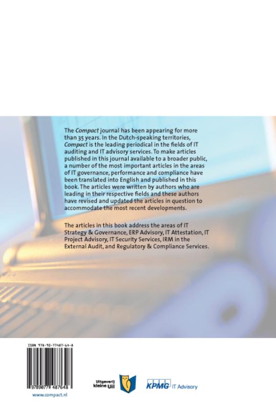 Achterkant van IT Governance, Performance & Compliance