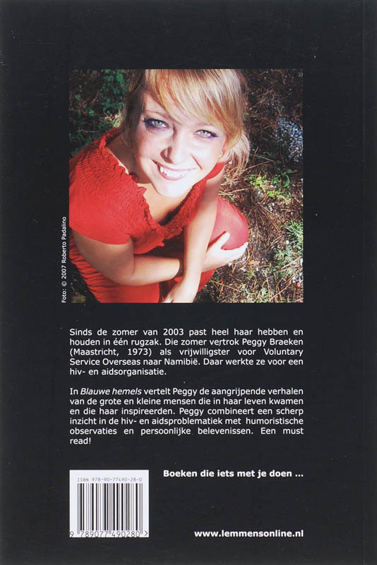 Achterkant van Blauwe hemels