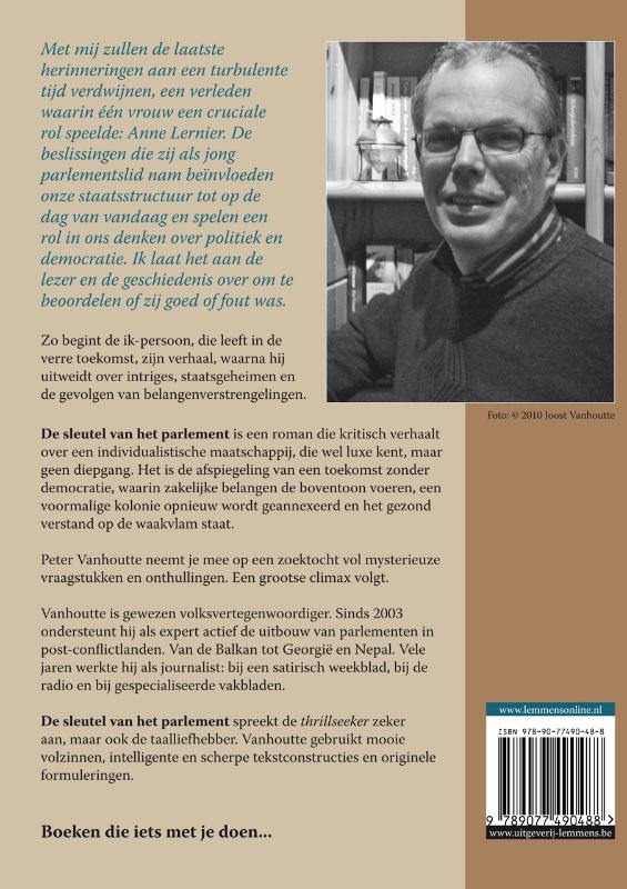 Achterkant van De sleutel van het parlement