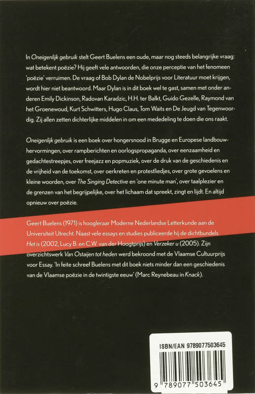 Achterkant van Oneigenlijk gebruik