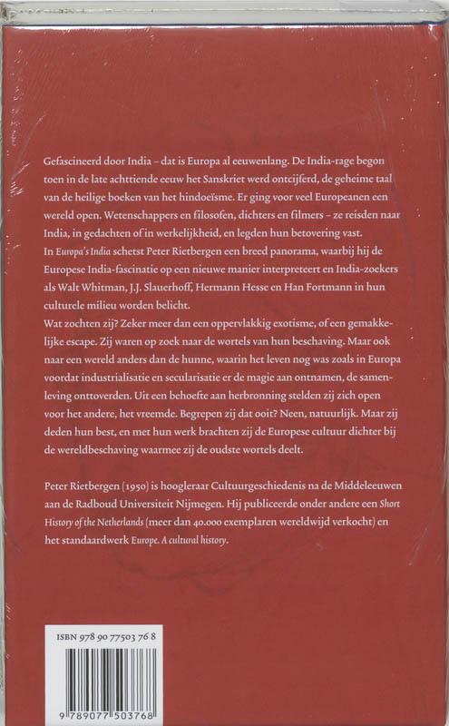 Achterkant van Europa's India