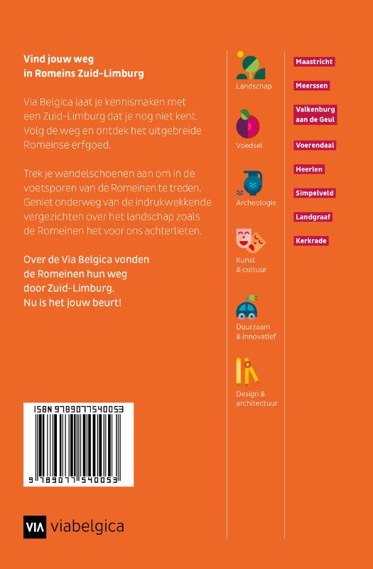 Achterkant van Romeins Zuid-Limburg Gids