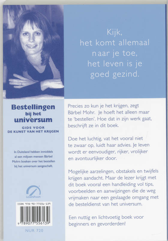 Achterkant van Bestellingen bij het universum