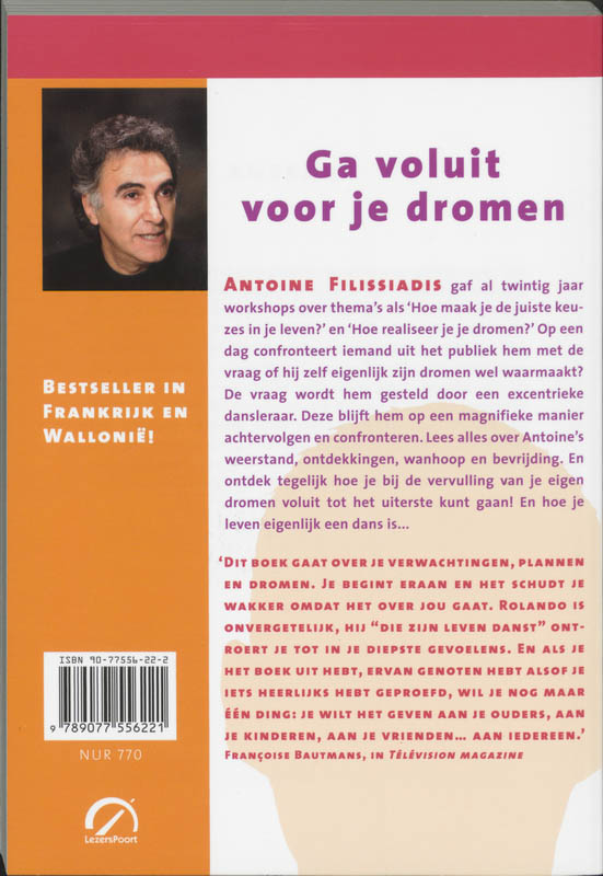 Achterkant van Ga voluit voor je dromen