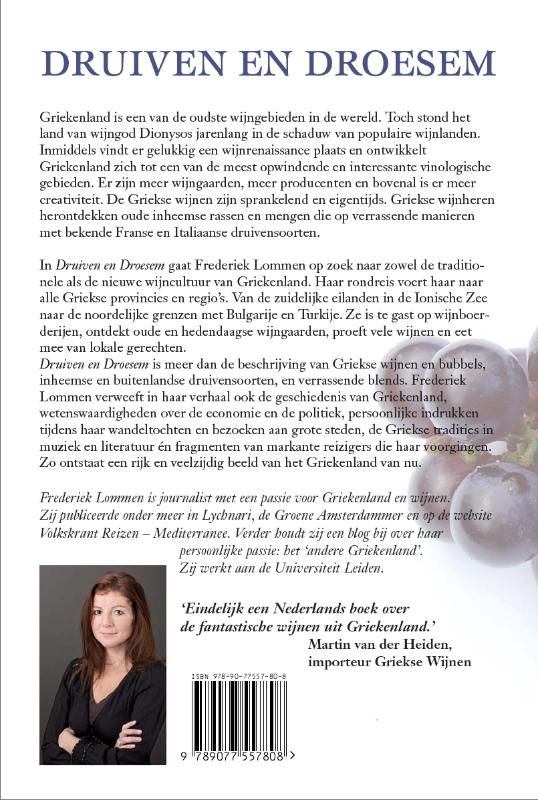 Achterkant van Druiven en droesem