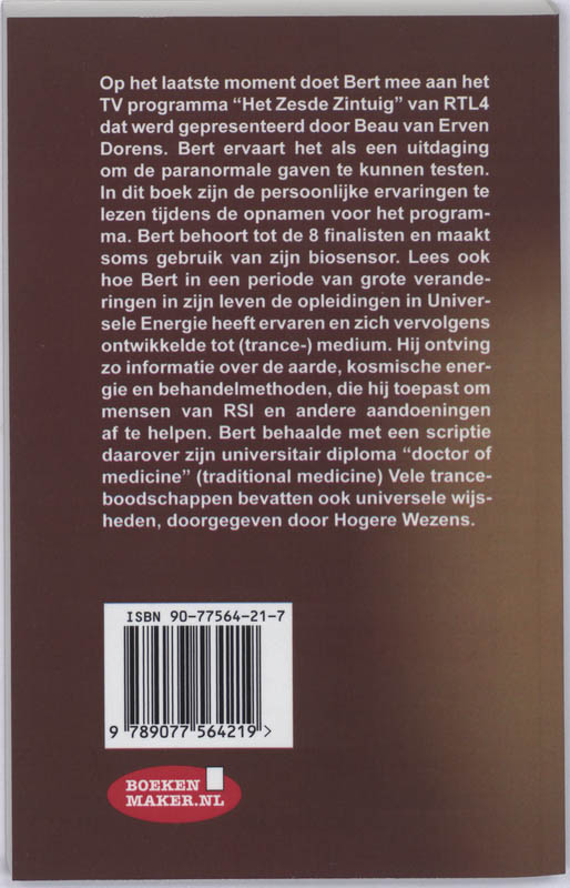 Achterkant van Bert ...