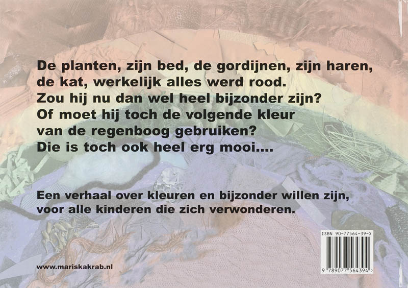 Achterkant van Het saaie mannetje en de regenboog