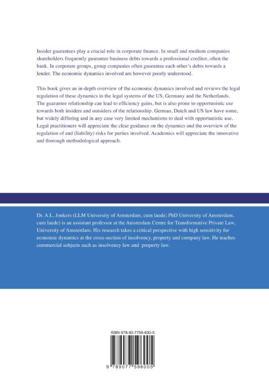 Achterkant van Insider Guarantees in Corporate Finance