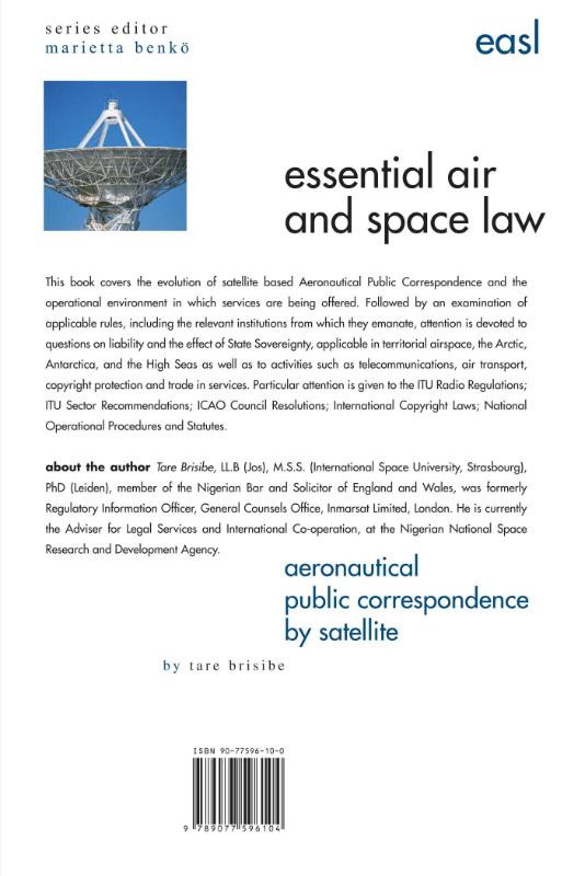 Achterkant van Aeronautical Public Correspondence by Satellite